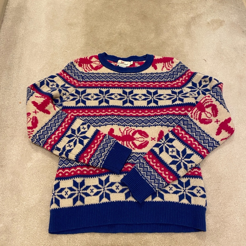 HTF Vineyard Vines Lobster Sweater XS